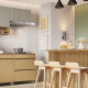 AEREO HELADERA MOBILIARIO COCINA MDF SIMONE GAMAS DE BEIGE GAMAS DE BEIGE