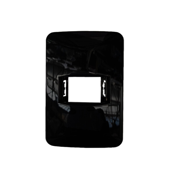 Plaqueta para 1 mód. redondeada gris - Reggio M46601GRIS