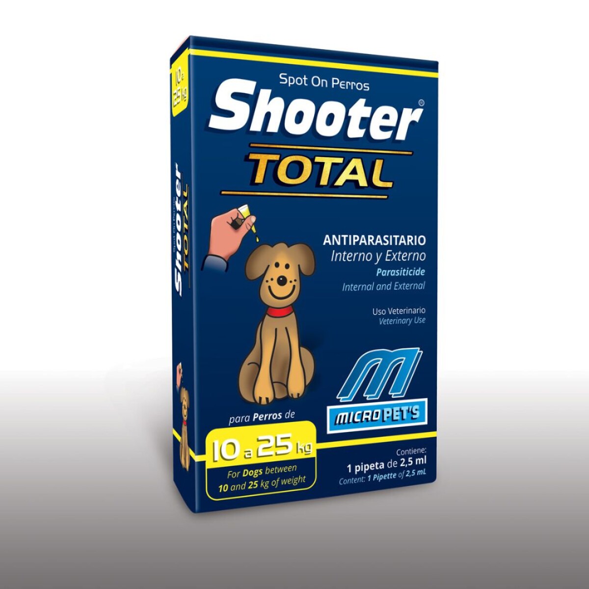 Shooter Total Perro De 10 A 25 Kg 2.5 Ml 