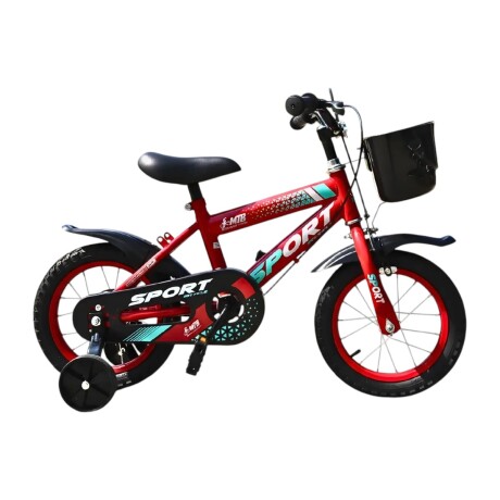 Bicicleta Infantil Sport P26301 Rod 12 Canasto y Parrilla ROJO