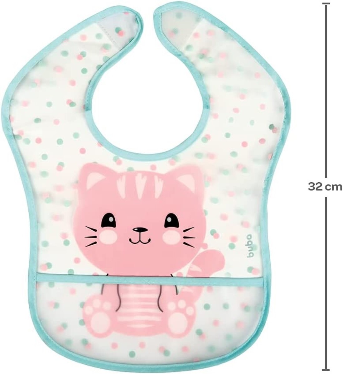 Babero impermeable con bolsillo - gatita 