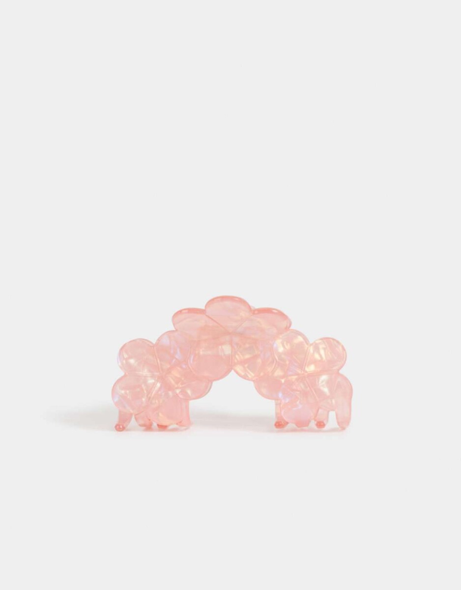 Broche De resina - rosa claro 