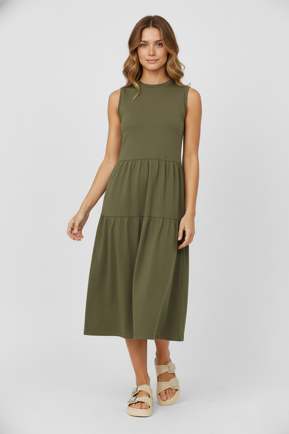 Vestido Nolva Verde Oliva