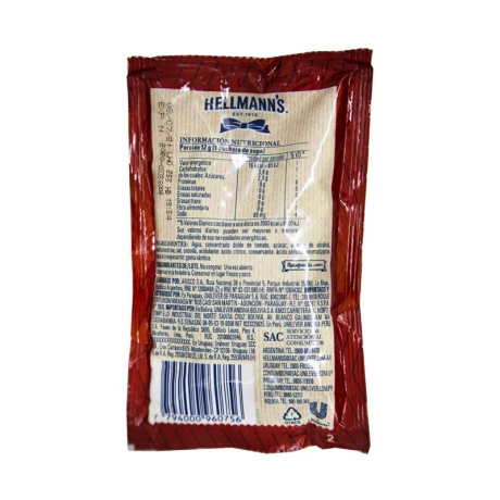 Ketchup HELLMANNS 60g Ketchup HELLMANNS 60g