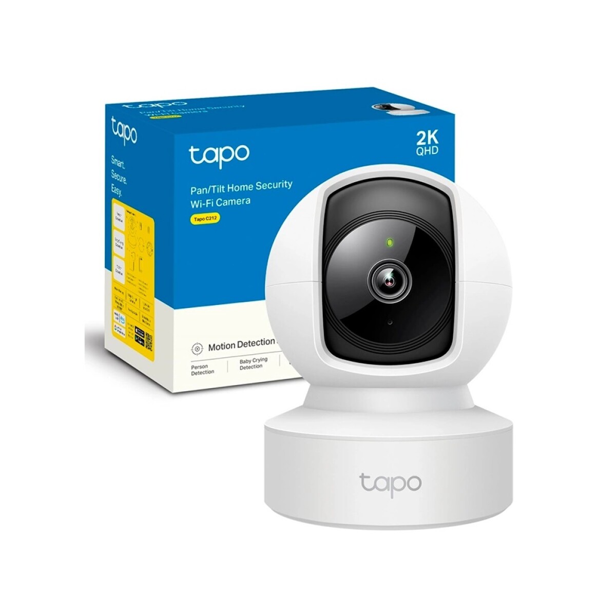 Cámara WiFi TP-LINK Tapo C212 UHD, Rotatoria,Visión Nocturna 