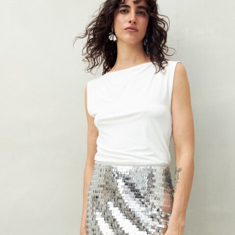 FALDA MANON Plateado