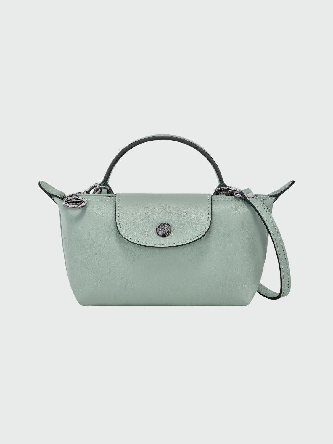 LONGCHAMP - Clutch Le Pliage Xtra XS Aguamarina claro