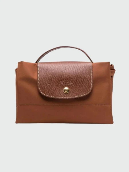 Longchamp -Maletín Le pliage Green, plegable de nylon Marrón