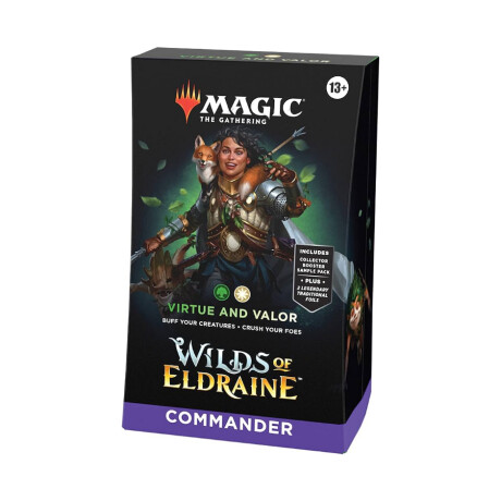 Wilds of Eldraine - Commander Virtue and Valor [Inglés] Wilds of Eldraine - Commander Virtue and Valor [Inglés]