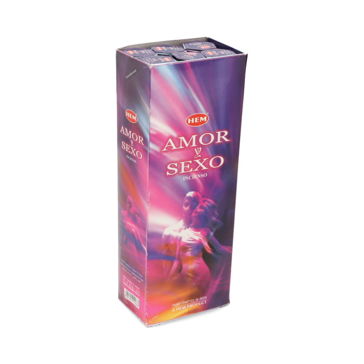 INCIENSO HEM CAJA HEXAGONAL X6 - Amor Y Sexo 
