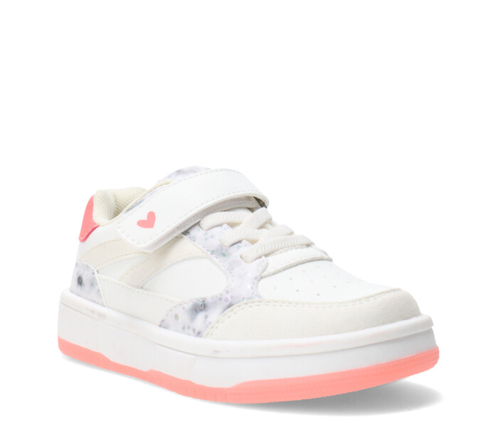 Championes de Niña MINI Miss Carol ASTACO con velcro Blanco