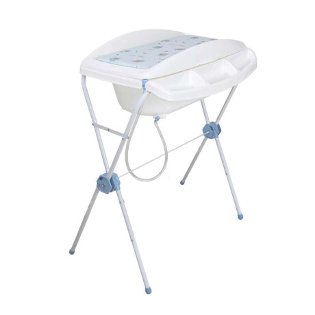 Catre De Baño Plegable Con Cambiador Shower Bebesit Azul