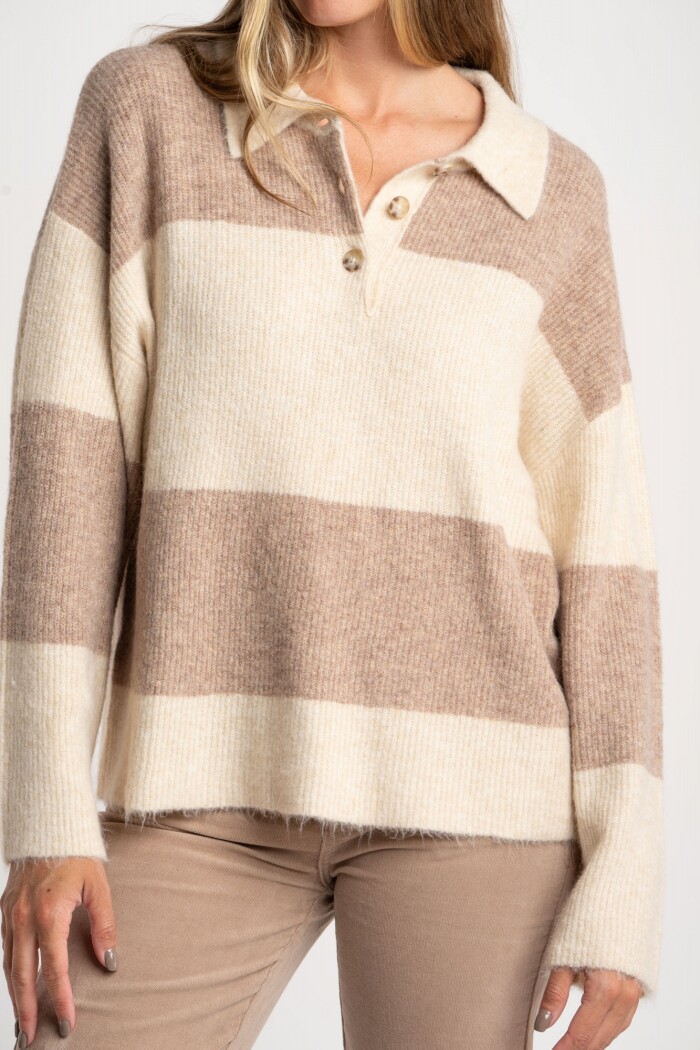 Sweater Polo Mocha