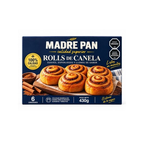 ROLLS DE CANELA X6 MADRE PAN ROLLS DE CANELA X6 MADRE PAN