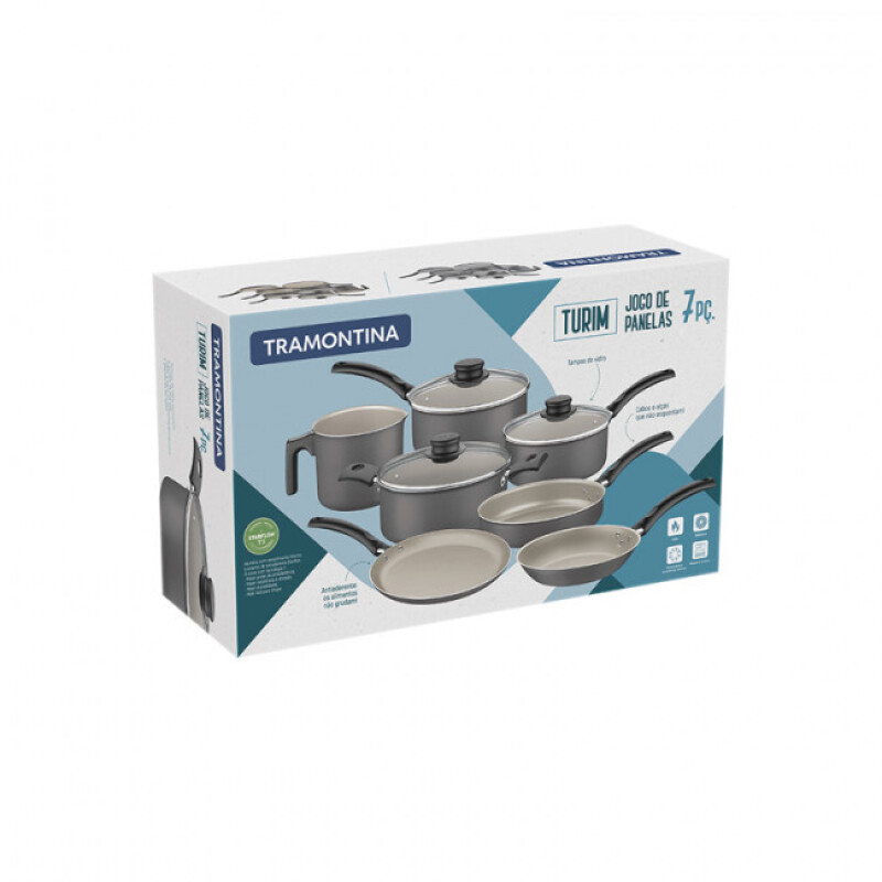 Bateria de cocina TRAMONTINA 7 Piezas TURIM 20297699 Bateria de cocina TRAMONTINA 7 Piezas TURIM 20297699