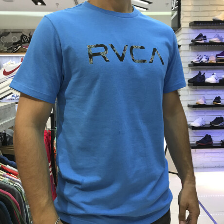 REMERA RVCA MCFLORAL Blue