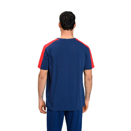 Remera de Hombre Umbro Nacional Hub Azul Marino - Rojo