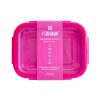 Vianda Metálico Para Microondas 1300 Ml Rosa