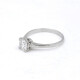 Anillo En Oro 18K Blanco Con Brillante Anillo En Oro 18K Blanco Con Brillante