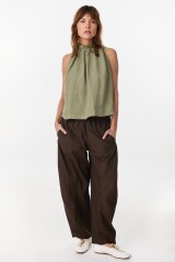 Blusa Ondas Verde Oliva