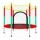 Cama Elástica Infantil Diametro 140cm Con Red De Seguridad Rojo