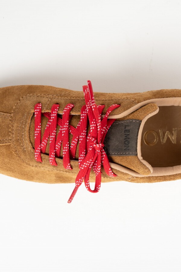 Zapatilla Gamuza Camel