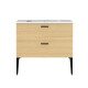 MUEBLE ALTEA MADERA con BACHA Y PATAS 90x50x82cm GAMAS DE MARRON