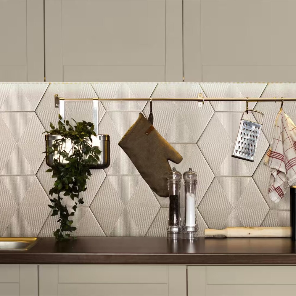 Cerámica para pared Connect Sand Hexagonal Mate Cerámica Para Pared Connect Sand Hexagonal Mate