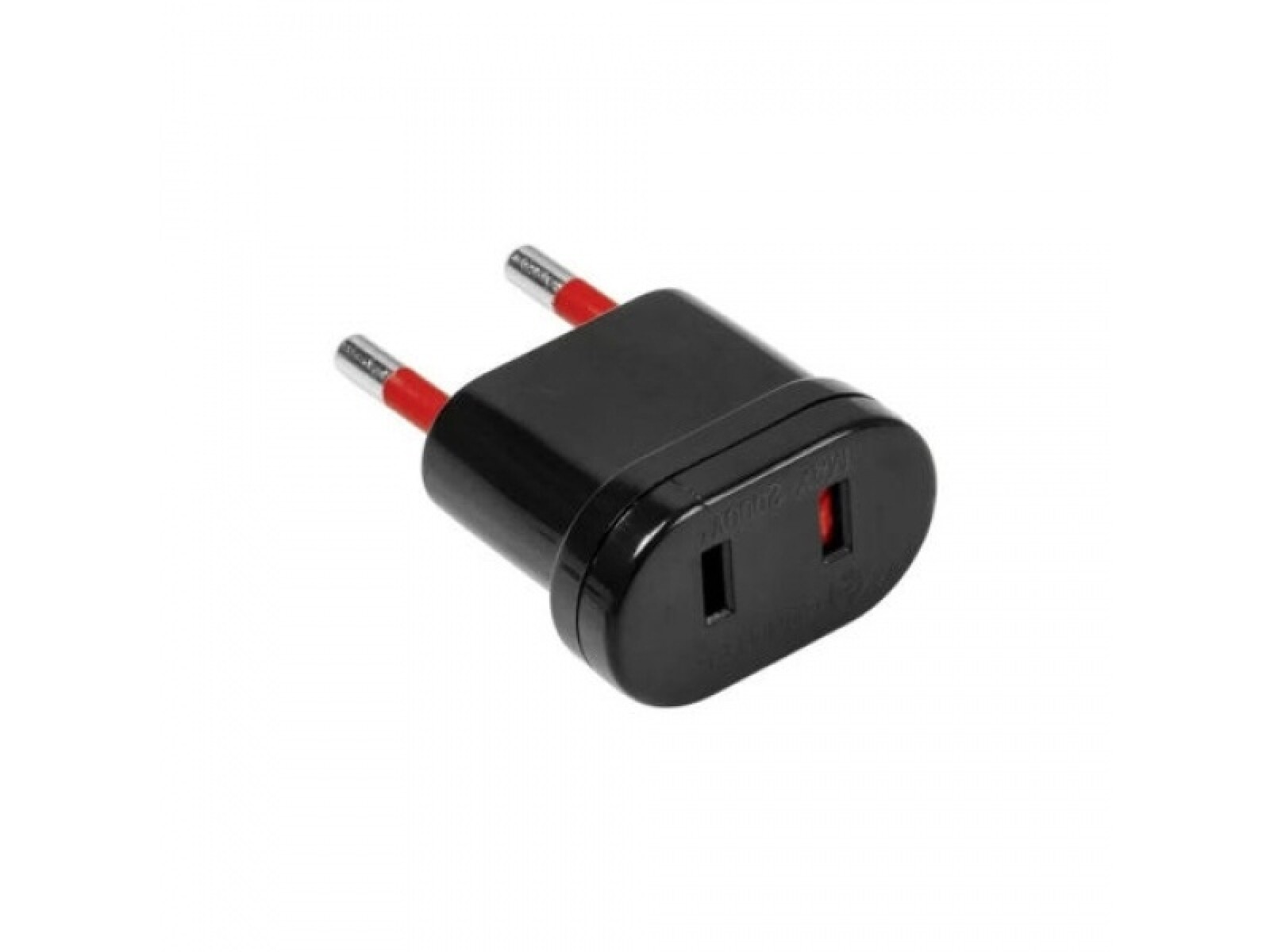 Adaptador Tomacorriente Americano sin tierra a ficha sin tierra Contactum 