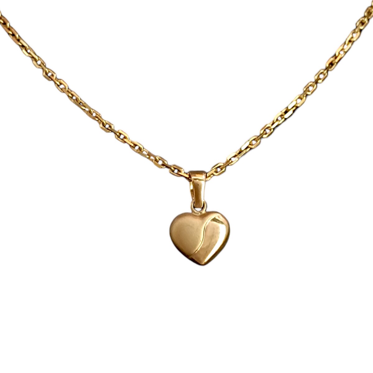 Dije Corazón-Oro bajo-Sin Piedra-CP8666 - sinpiedra 