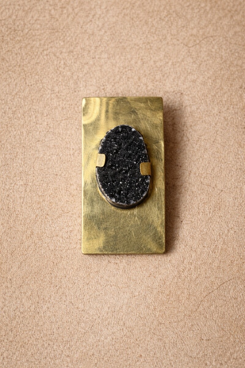 Cracked Headpiece Amatista Bronce / Gris