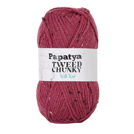 tweed chunky rosa oscuro