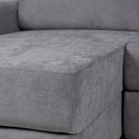 Rinconera Elyon - Tela Microfibra - Chaise izquierdo 9250 (Grafito)