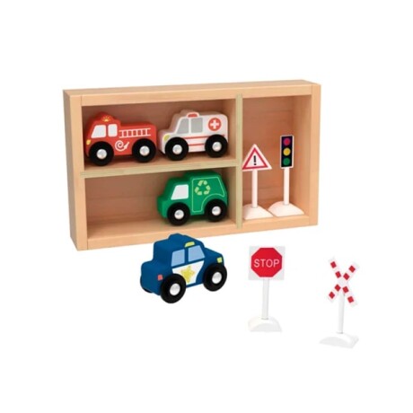 Vehiculos de Madera + Señales Hi Pando Vehiculos de Madera + Señales Hi Pando