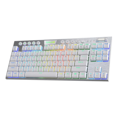 Teclado Gamer Inalambrico Redragon Horus TKL K621 RGB White Teclado Gamer Inalambrico Redragon Horus TKL K621 RGB White