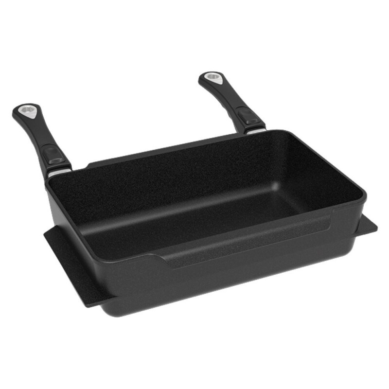 Bandeja universal para asado con tapa 38x24cm AMT Gastroguss Bandeja universal para asado con tapa 38x24cm AMT Gastroguss