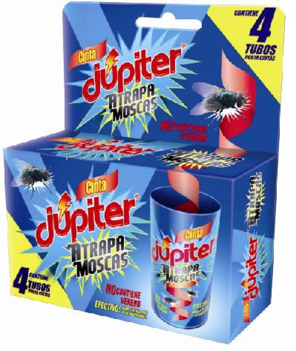 CINTA JUPITER ATRAPA MOSCAS X 4 UNIDADES 