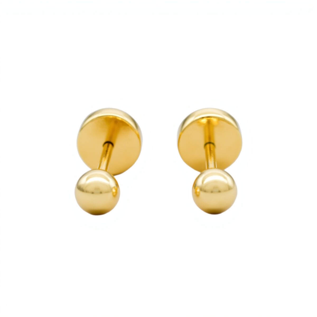 Abridores Bolita-Oro 18k-Sin piedra-AB9517 - sinpiedra 