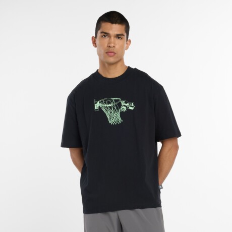 Remera New Balance de Hombre - Hoops Tradition - MT53613BK BLACK