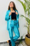 Leather Jeans Crawford Galácticos Celeste