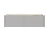 Cama Madera Maciza Con Cajones - 2 plazas - Linea beauty Gris