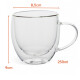 Taza Doble pared Borosilicato 250 ml 8,5 x 9 cm Sin Color