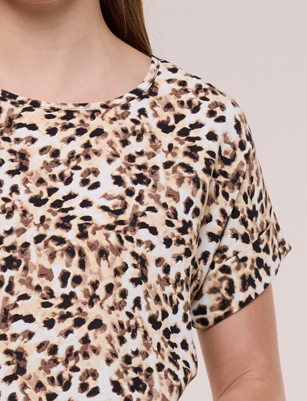 Blusa Holgada Printed BEIGE/MULTI