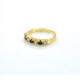 Anillo En Oro 18K Con Brillantes Y Zafiros. Engarce 4 Puntas Anillo En Oro 18K Con Brillantes Y Zafiros. Engarce 4 Puntas