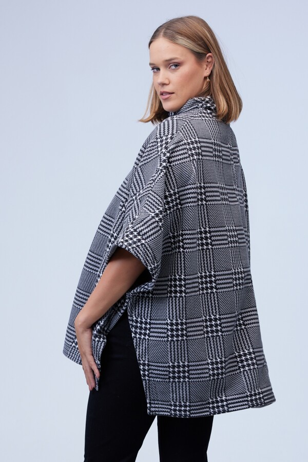 Poncho Zip NEGRO/BLANCO