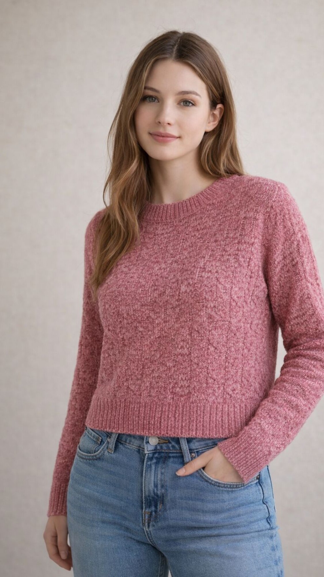 Sweater vialuna Rosa