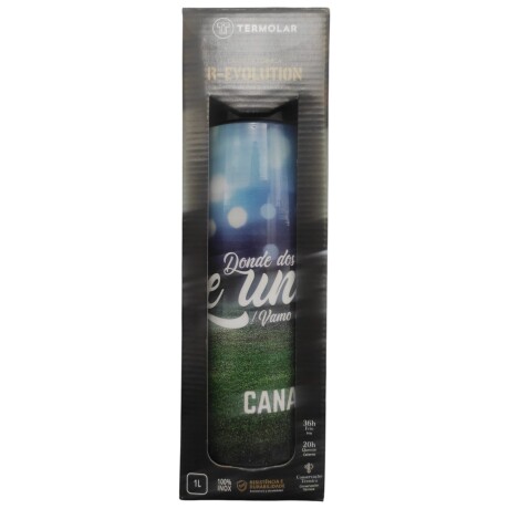 Termo Revolution Termolar Futbol Acero Inoxidable 1L PLATA