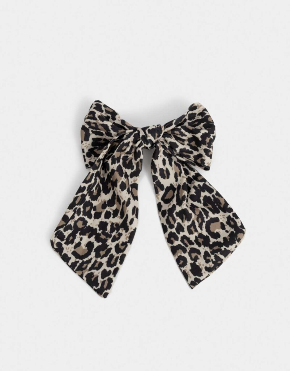 Hebilla Francesa Moño Animal Print - Estampado Animal Print 