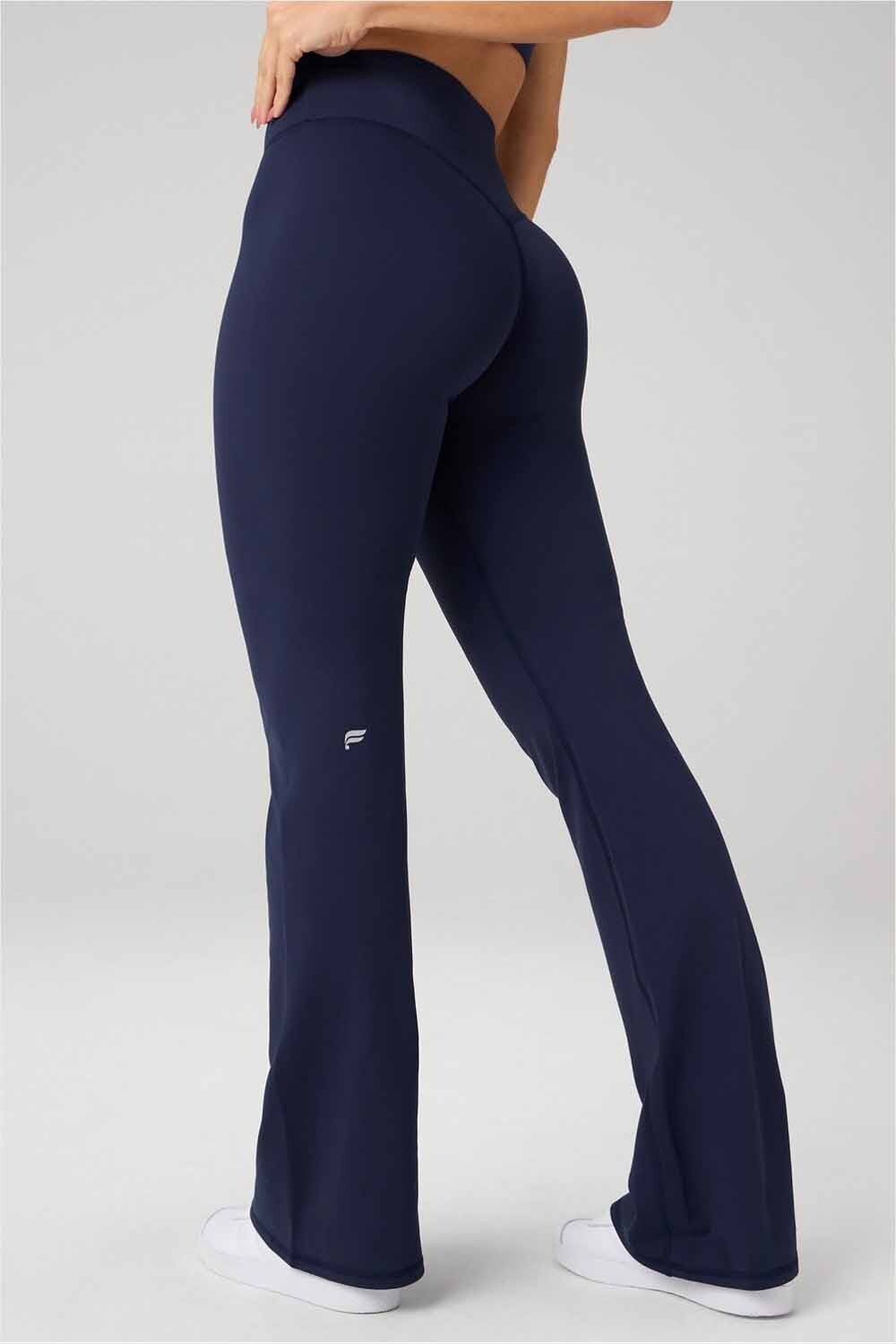Pantalón Pureluxe High-Waisted Tlc Kick Flare Mujer Deep Navy