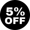 5 % off